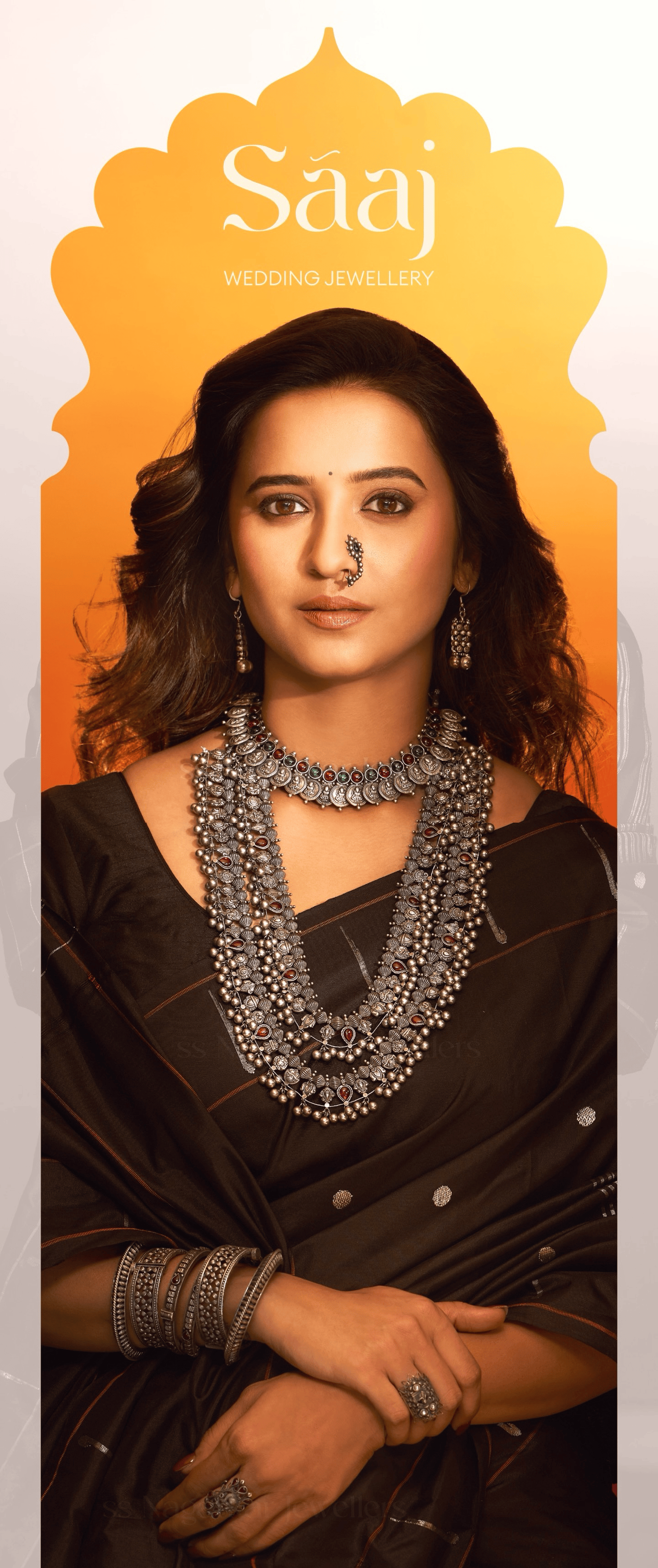 Shivani Surve Saree Look