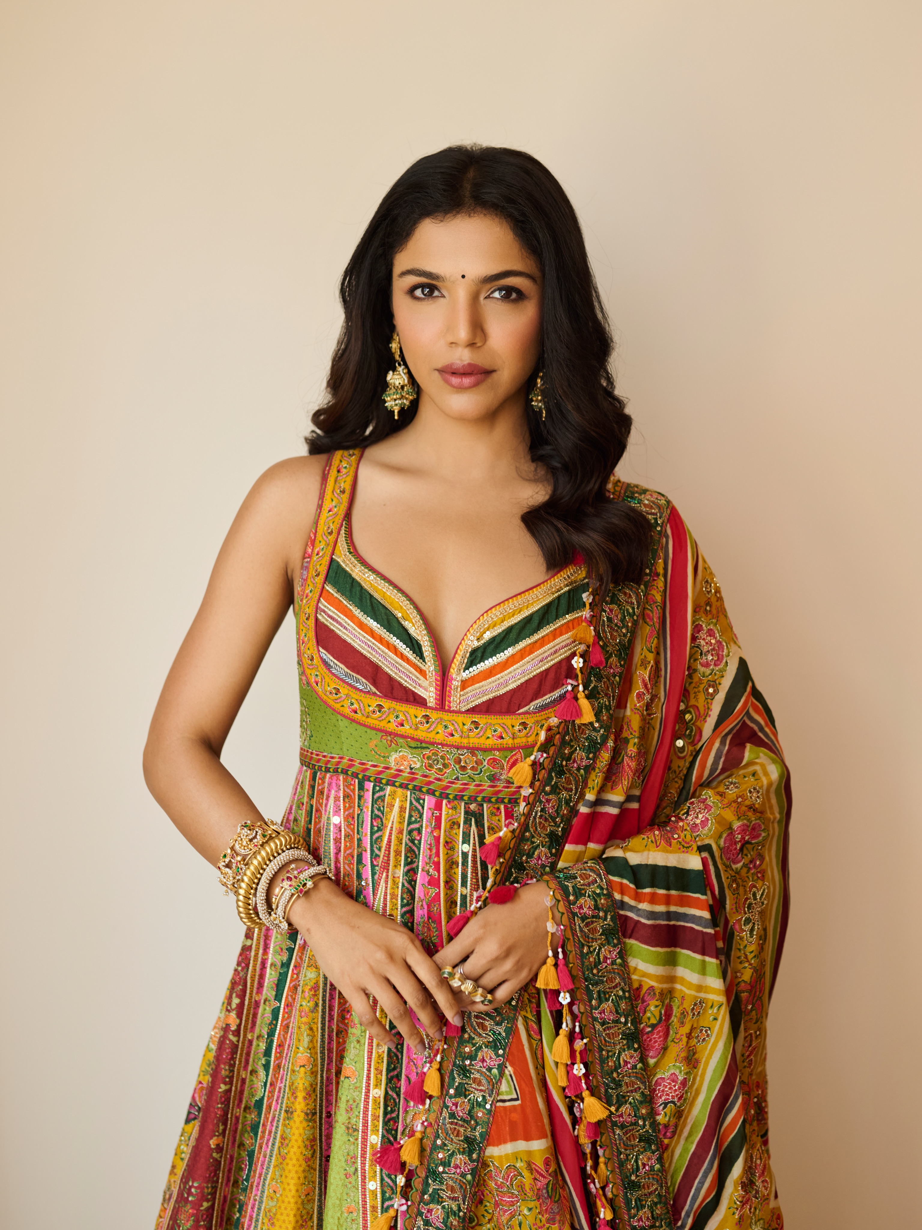 Shriya Pilgaonkar Anarkali Dress Look