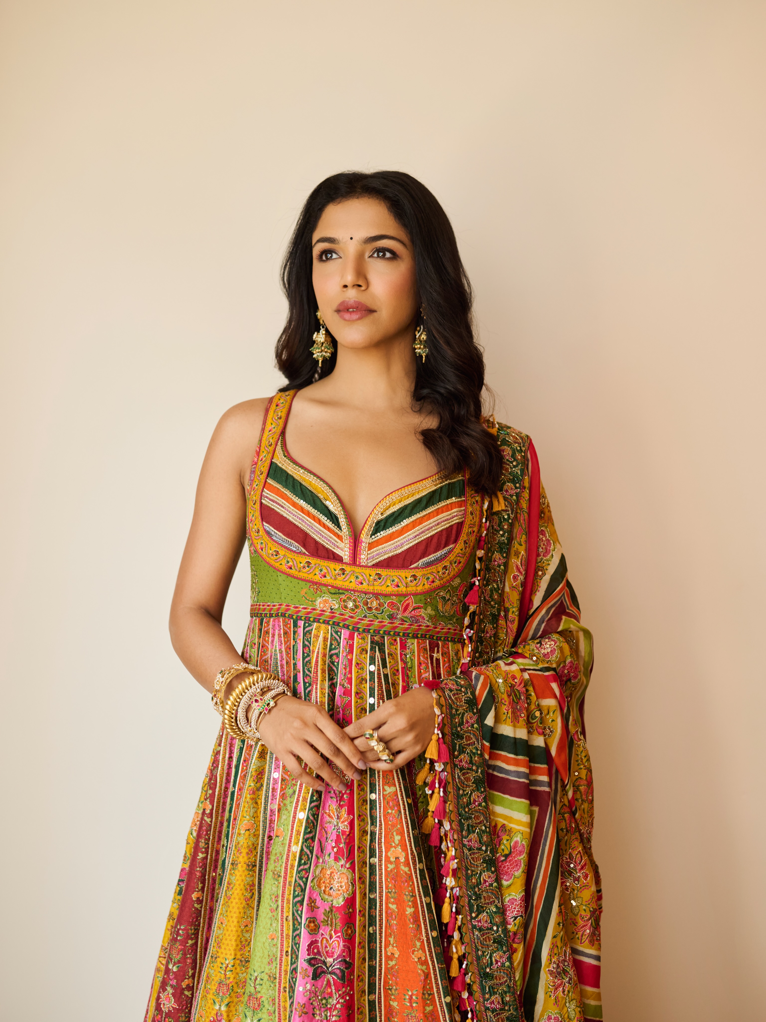 Shriya Pilgaonkar Anarkali Dress Look