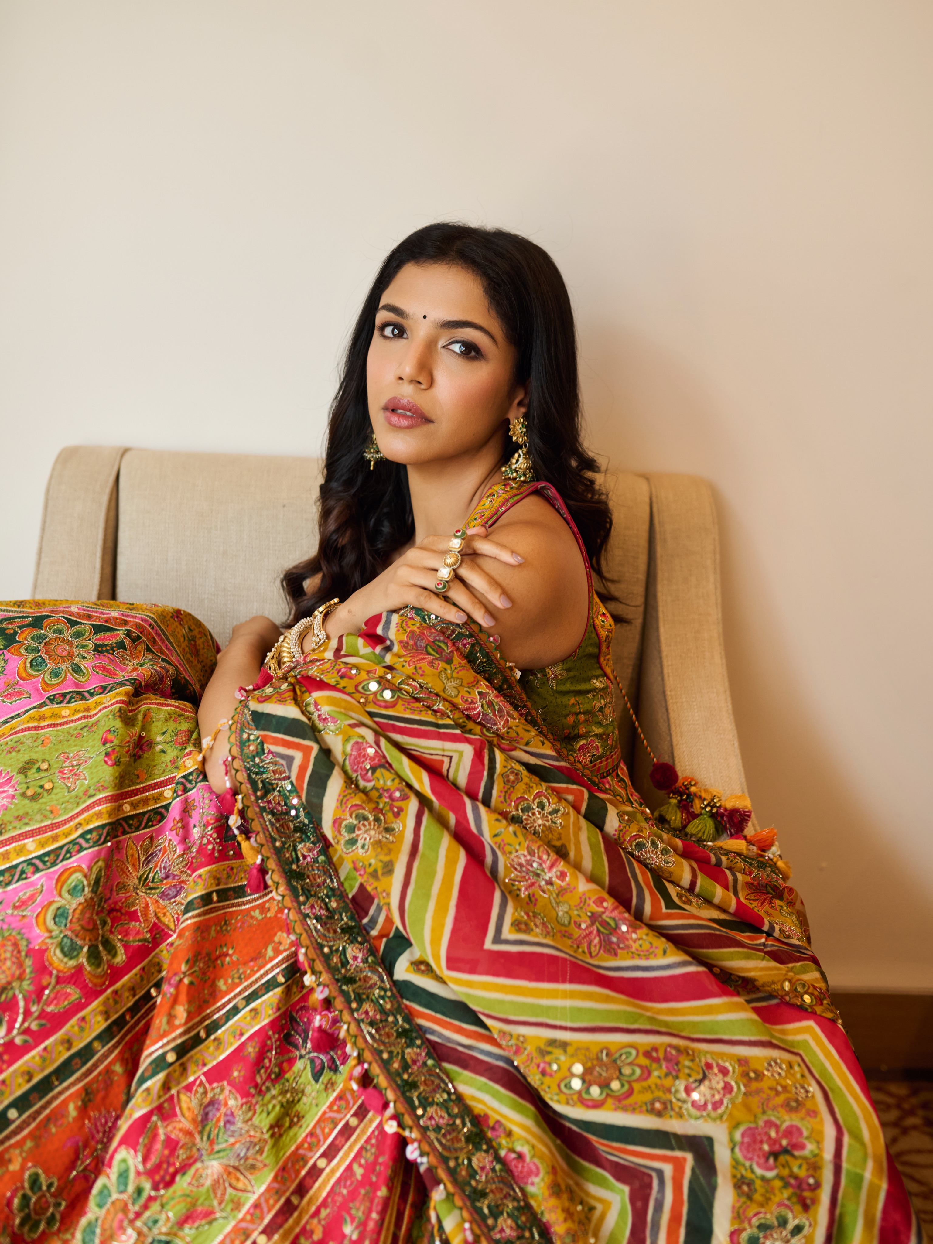 Shriya Pilgaonkar Anarkali Dress Look