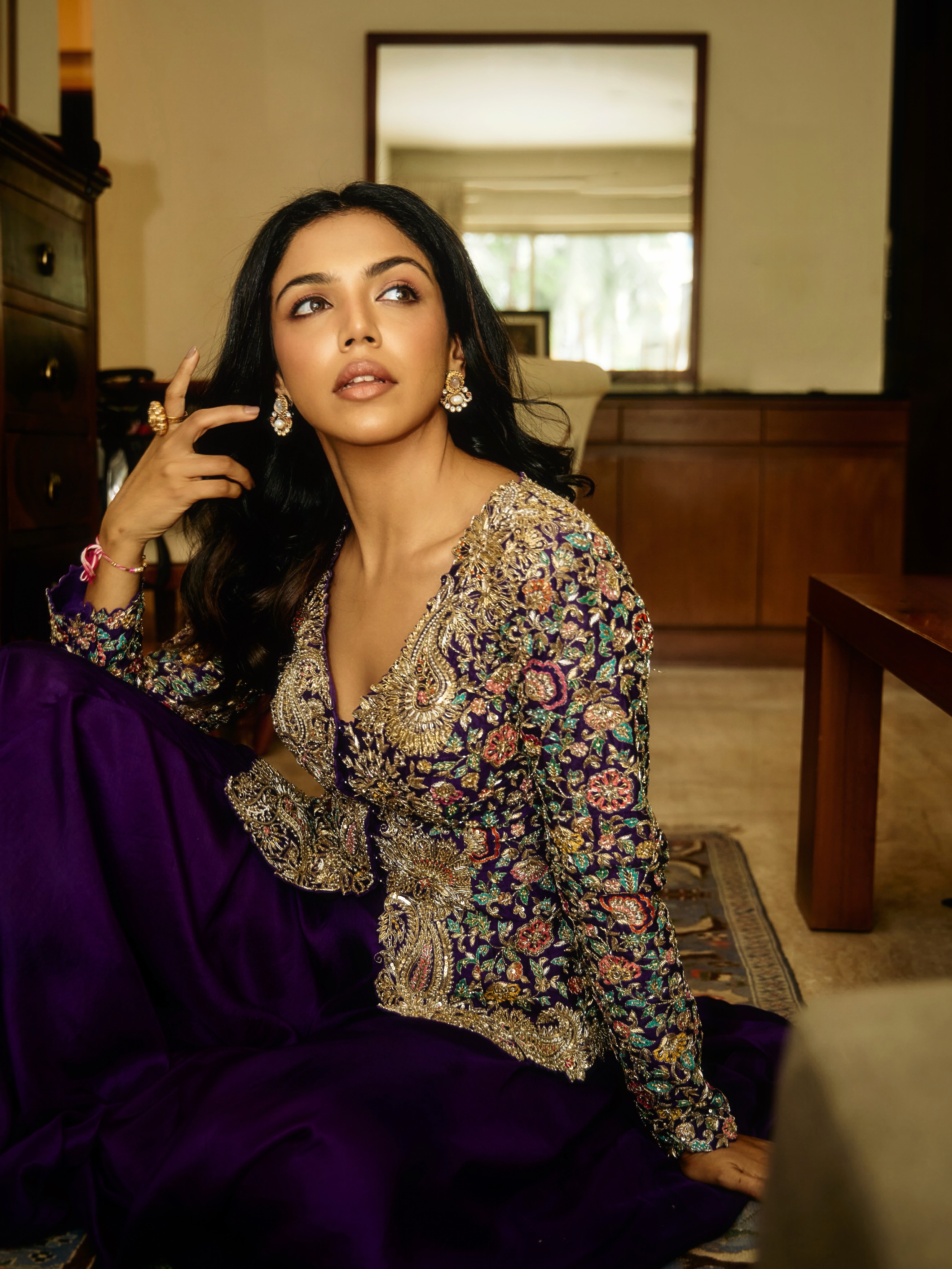 Shriya Pilgaonkar Anarkali Dress Look