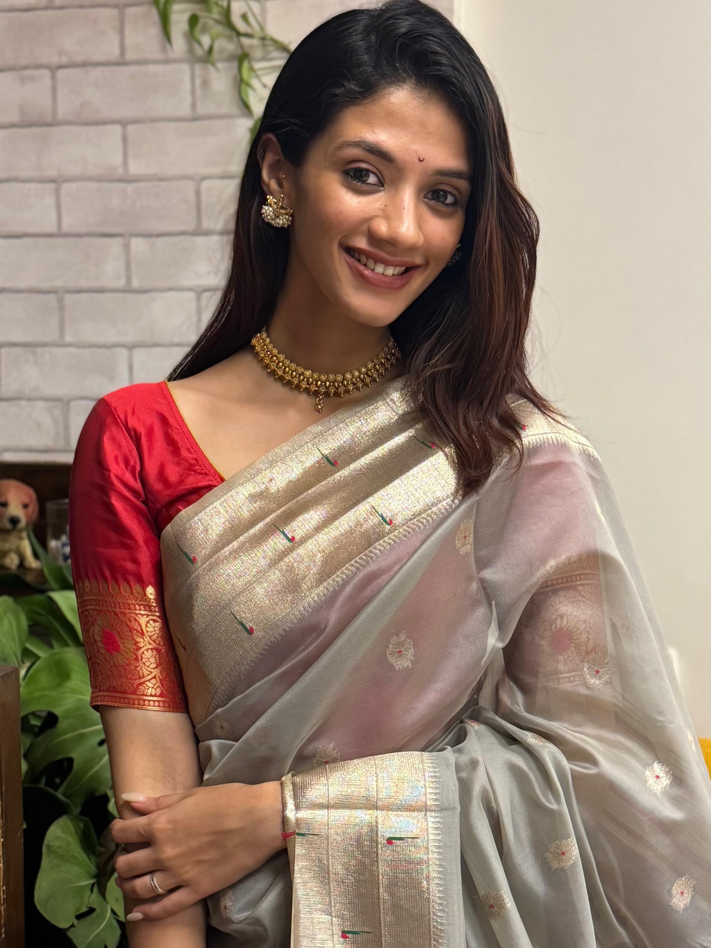Shubhaavi Lokesh Gupte Paithani Saree Look