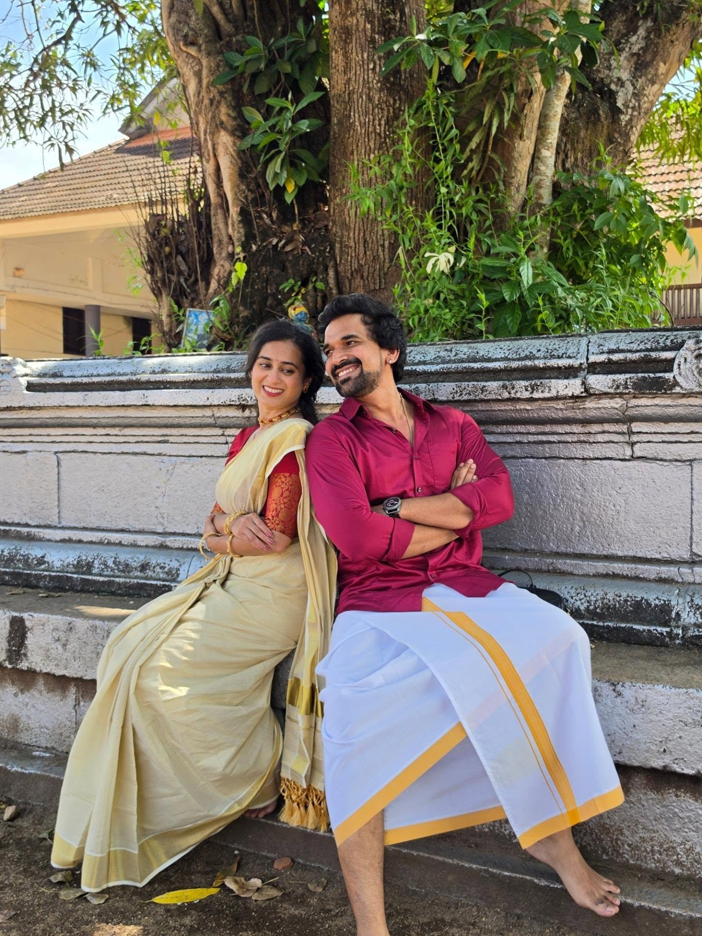 Siddharth Khirid Maithili Bhosekar South Indian Look