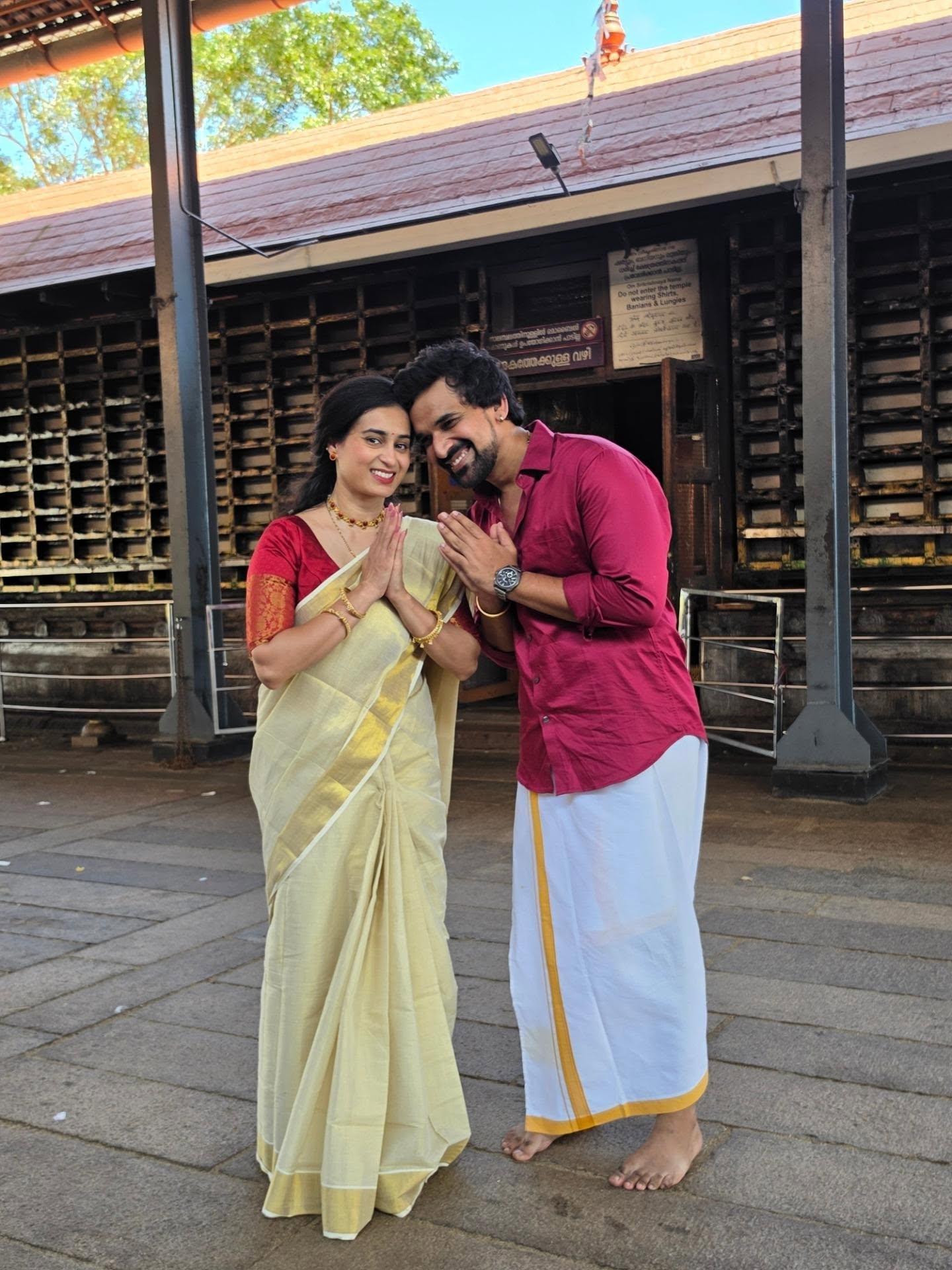 Siddharth Khirid Maithili Bhosekar South Indian Look