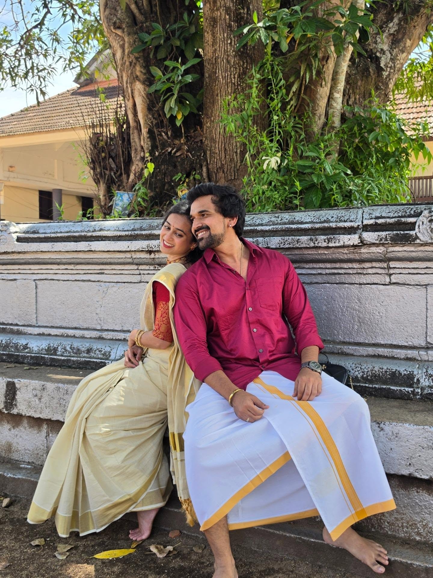 Siddharth Khirid Maithili Bhosekar South Indian Look