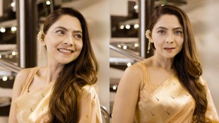 Sonalee Kulkarni Tissue Paithani Saree Look