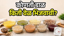 १५ मिनिटे तर कधी रात्रभर; कोणती डाळ पाण्यांत किती वेळ भिजवावी? तज्ज्ञांनी सांगितली योग्य वेळ