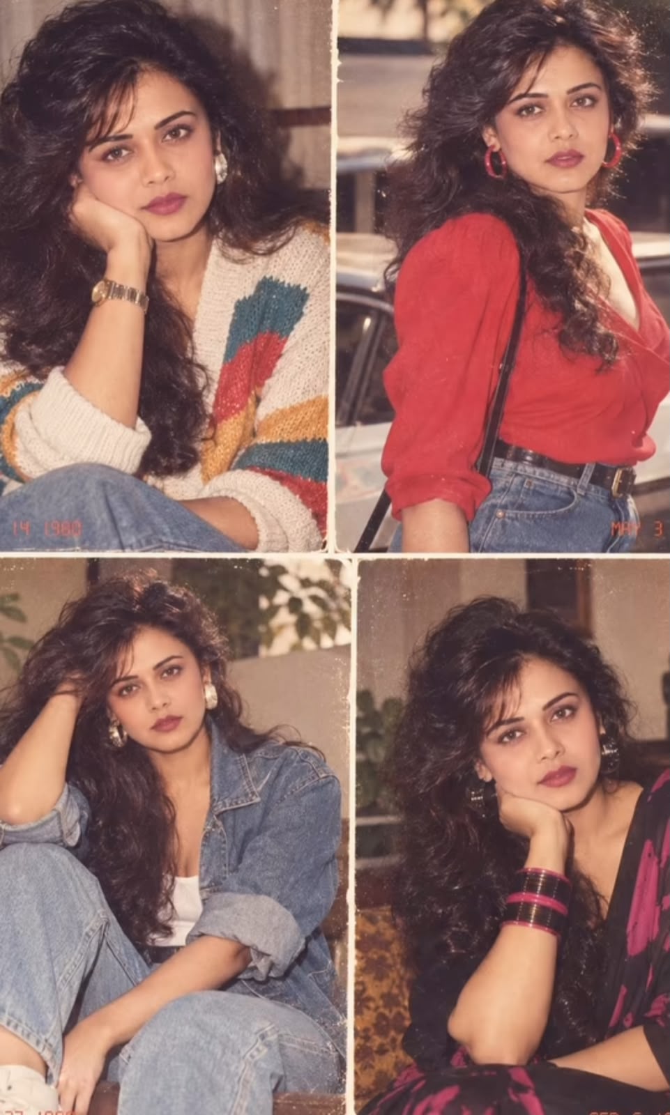 Prarthana Behere 80s vibe AI photoshoot