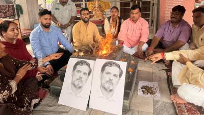 ‘राहुल गांधींना सद्बुद्धी मिळो’ म्हणत भाजपाने केला बुद्धी शुद्धी यज्ञ, नवा वाद पेटणार