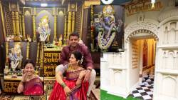 श्रीकृष्णाच्या रुपात बाप्पा, अभिज्ञा भावेच्या घरी अवतरली ‘वृंदावन’ नगरी! डोळ्याचं पारणं फिटेल अशी सजावट, पाहा फोटो…