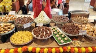 Air India Mumbai Delhi Lounge Ganesh Chaturthi Food | Maharashtrian Modak and Cuisine Air India | Mumbai Airport Maharaja Lounge Ganeshotsav Special | Air India Flight Festival Menu Maharashtra Food