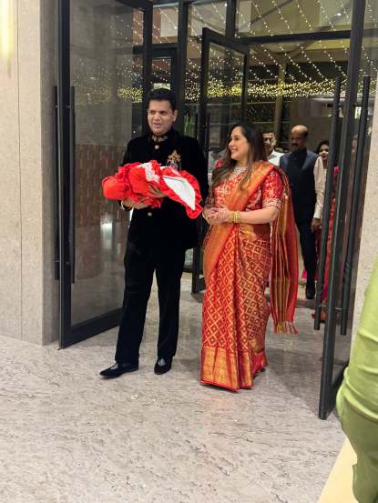 Tejaswini Lonari and Samadhan Sarvankar baby boy Samraj naming ceremony