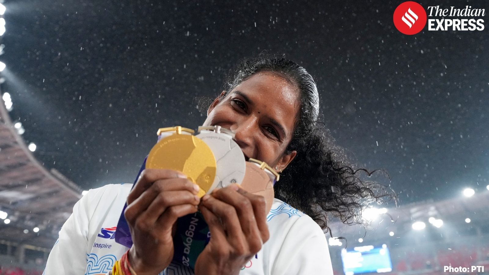Aichi-Nagoya Asian Games 2026: भारताच्या विथ्या रामराजने आयची-नागोया आशियाई क्रीडा स्पर्धा २०२६ मध्ये सुवर्ण, रौप्य आणि कांस्य पदकांसह एकूण तीन पदकांची यशस्वी कमाई केली. (All Photo By PTI)