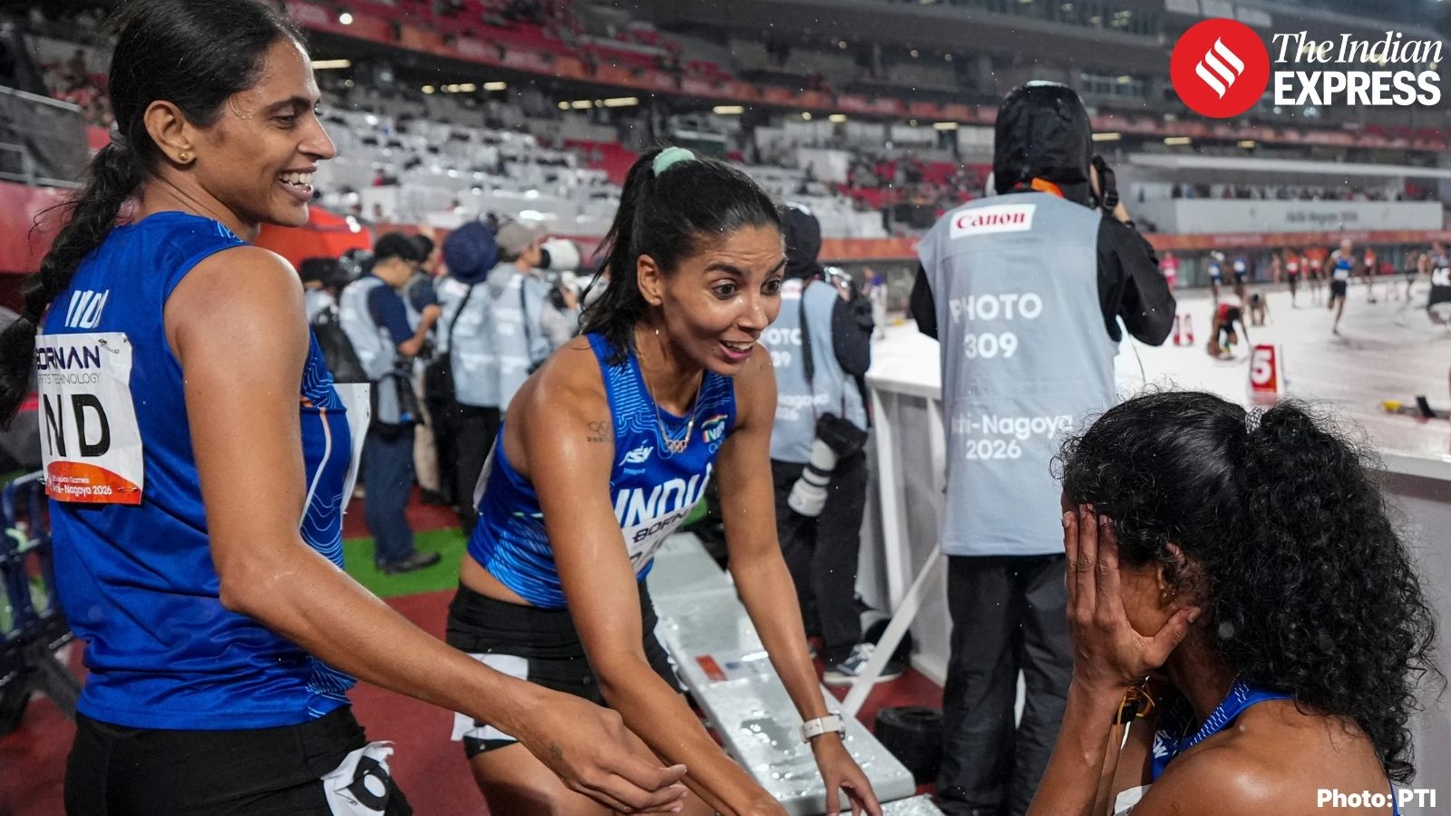 The quartet of Kiran, Poovamma Machettira, Prachi and Vithya Ramraj clocked 3:29.69 to finish ahead of Bahrain