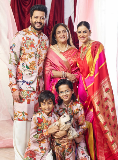 genelia deshmukh ganpati celebration photos
