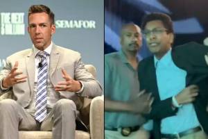 Indian student confronts Nvidia exec over AI water consumption | Indian student confronts Nvidia exec Climate Week protest viral video