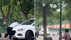 Video: एकीशी प्रेमप्रकरण सुरू असताना दुसरीबरोबर दिसला; प्रेयसीने आक्षेप घेताच अंगावर गाडी चढवली