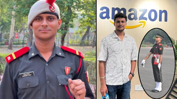 Shardendu Tiwari Indian Army officer selection | Amazon engineer joins Indian Army Shardendu Tiwari