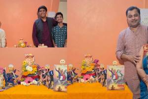 subodh bhave ganeshotsav celebration his children creates unique decoration