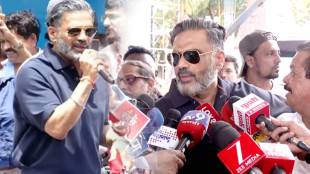 Sunil Shetty Dahi Handi Mumbai celebration | Actor Sunil Shetty speaks in Marathi language at event | सुनील शेट्टी दहीहंडी उत्सव मुंबई | सुनील शेट्टी मराठी भाषा विधान दहीहंडी