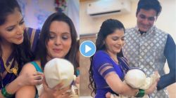 Video: ‘ही’ मराठी अभिनेत्री झाली आई; मुलाचे नाव ठेवले आहे देवांक, खुशबू तावडेने शेअर केला व्हिडीओ