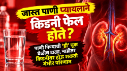 जास्त पाणी प्यायलाने किडनी फेल होते? पाणी पिण्याची ‘ही’ चूक वेळीच टाळा, नाहीतर किडनीवर होऊ शकतो गंभीर परिणाम