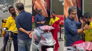 A surprise gift has turned into an emotional viral moment after a Blinkit delivery worker broke down in tears upon receiving a new scooty (Image-X/@PinkiPragya)