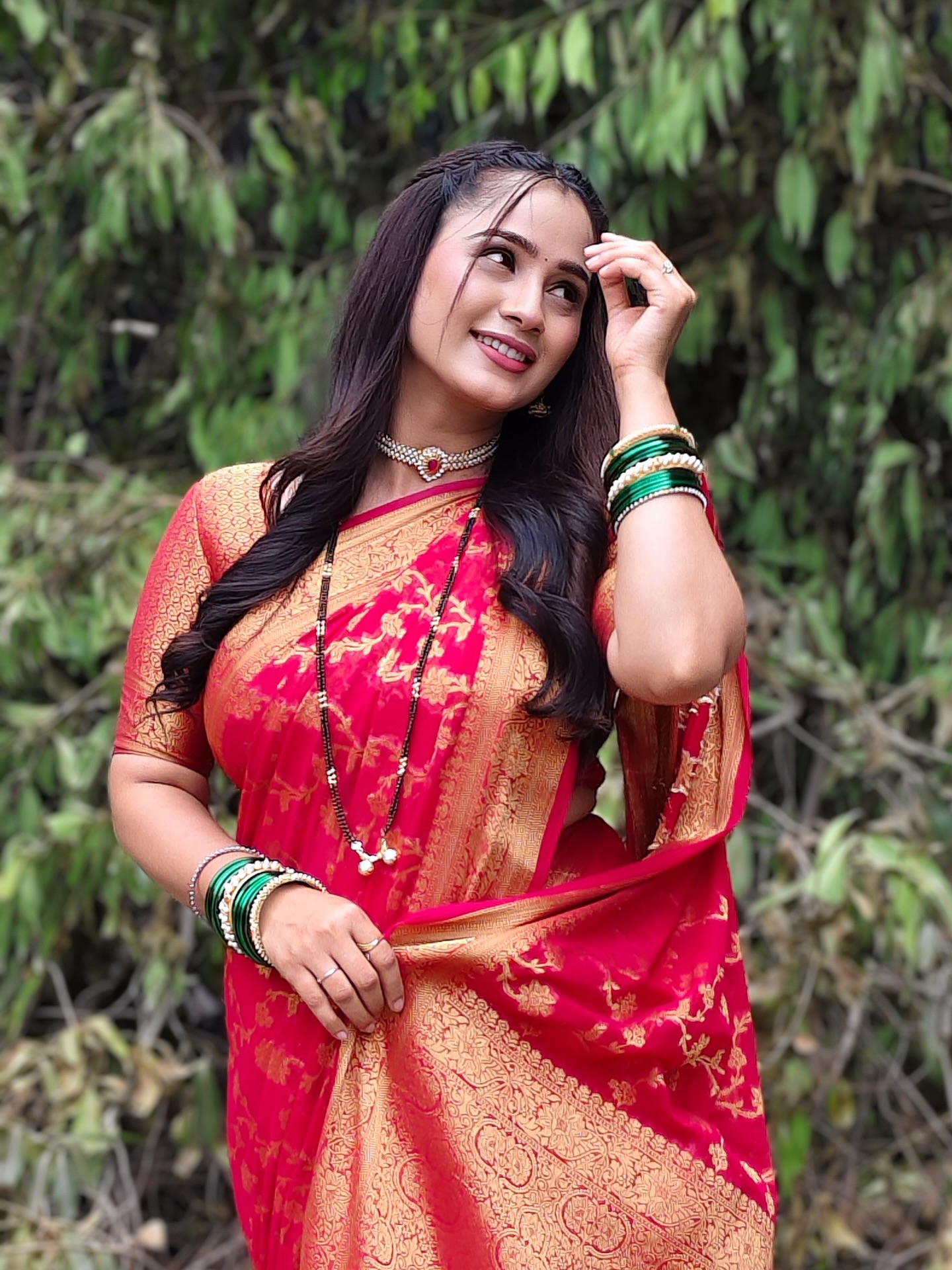 Divya Pugaonkar Saree Look