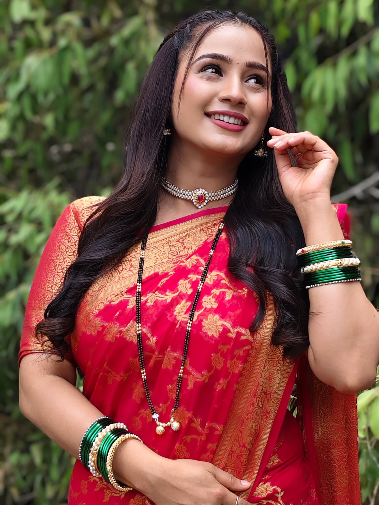 Divya Pugaonkar Saree Look