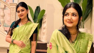 Dnyanada Ramtirthkar Green Paithani Saree Look