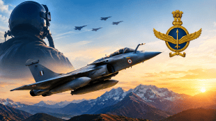 IAF Golden Arrows 17 Squadron Rafale Jet Ambala Air Base | Kargil War hero Squadron Leader Ajay Ahuja martyr | भारतीय हवाई दल १७वी स्क्वॉड्रन गोल्डन अ‍ॅरोज राफेल विमान | कारगिल शहीद अजय आहुजा आणि माजी हवाई दल प्रमुख बी. एस. धनोआ