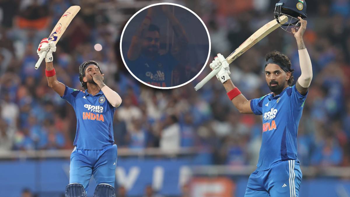 IND vs WI: केएल राहुलचं दणदणीत शतक; वेस्ट इंडिजच्या गोलंदाजांची केली धुलाई, विराटची प्रतिक्रिया होतेय व्हायरल, पाहा VIDEO