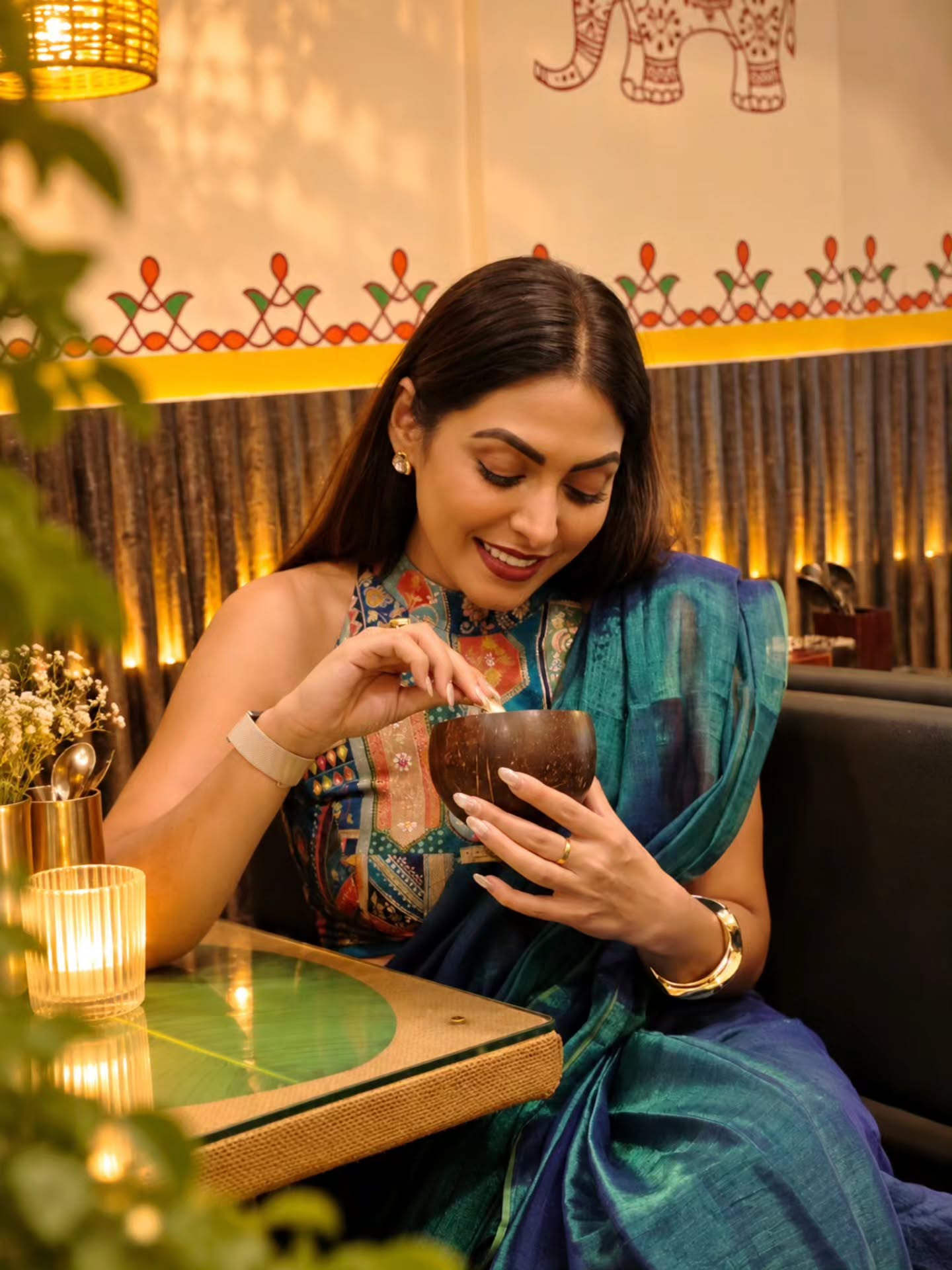 Kajal Kate Kadam Saree Look