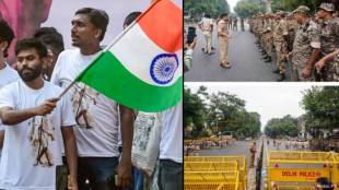 Lehra Do Tiranga protest at Connaught Place in Delhi, with protesters holding the Indian national flag Live