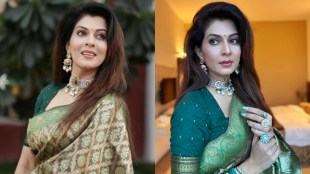 Madhavi Nemkar Green Saree Look
