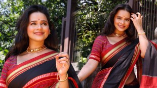 Madhura Joshi Black Irkal Saree Look