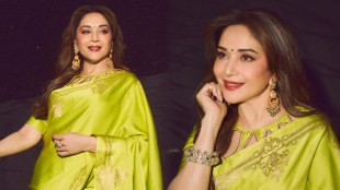 Madhuri Dixit Kon Honar Crorepati Saree Look