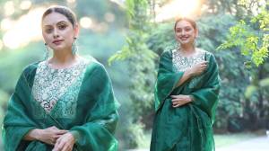 Photos: हिरव्या पारंपरिक ड्रेसमध्ये खुललं श्रुती मराठेचं सौंदर्य; निसर्गाच्या सान्निध्यात सुंदर फोटोशूट