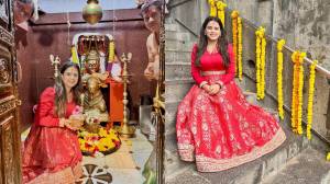 Photos: प्राजक्ता गायकवाड आई तुळजाभवानीच्या दर्शनाला; लाल ड्रेसमधील पारंपरिक लूक चर्चेत!