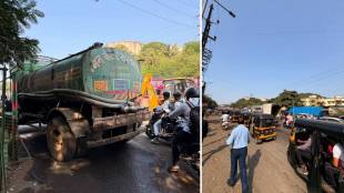 Virar accident news | Virar tanker accident | Mother daughter killed in Virar accident | Vasai Jivadani Devi temple accident news