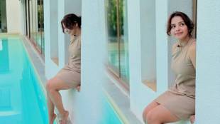 titeeksha Tawde photoshoot near pool