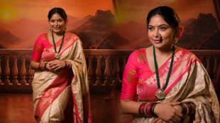 Shweta Shinde Marathi actress Navratri look