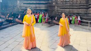 Prajakta Gaikwad shares Mahalakshmi temple photos