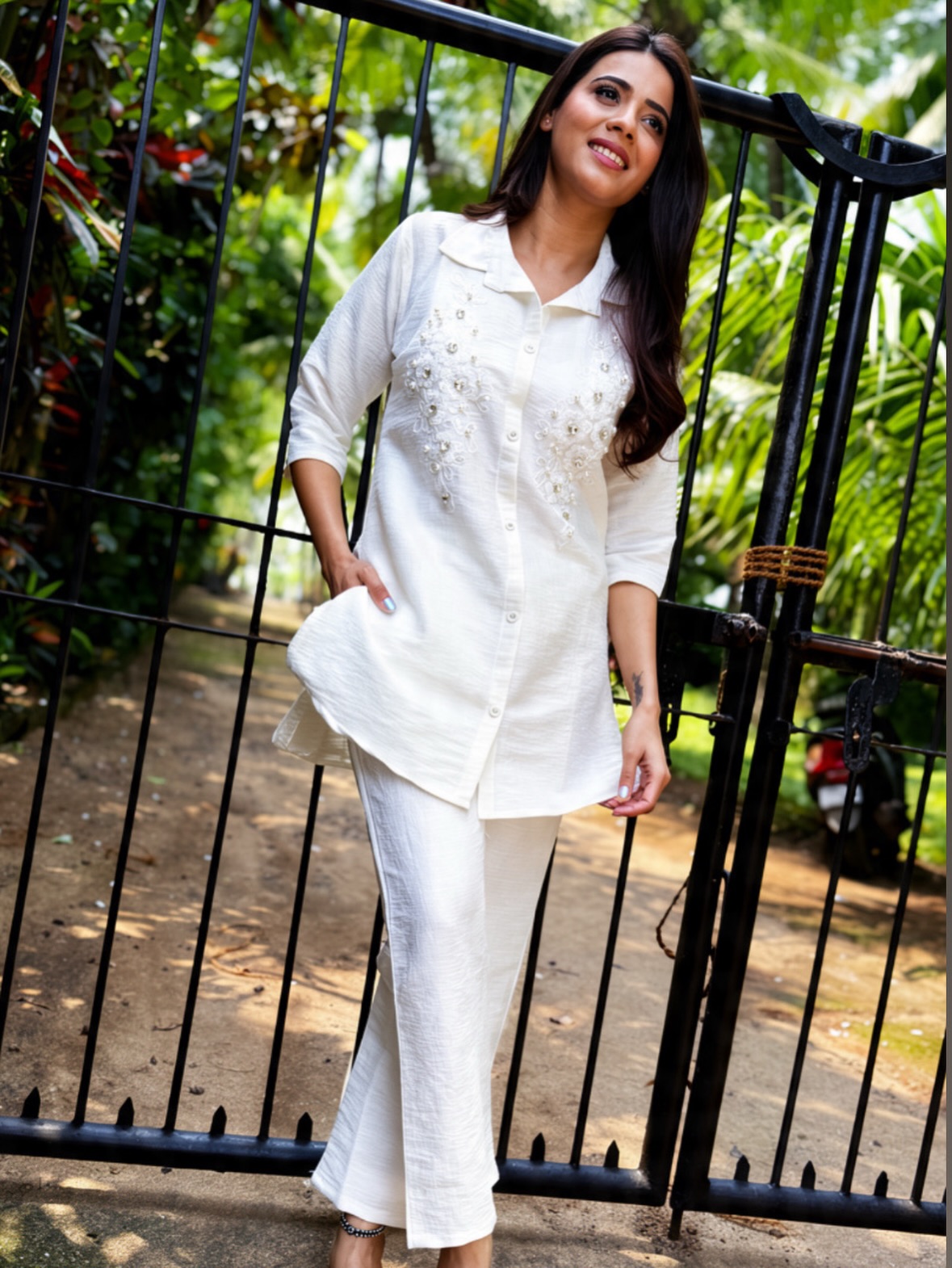Pratiksha Mungekar White Co-Ord Set Dress Look