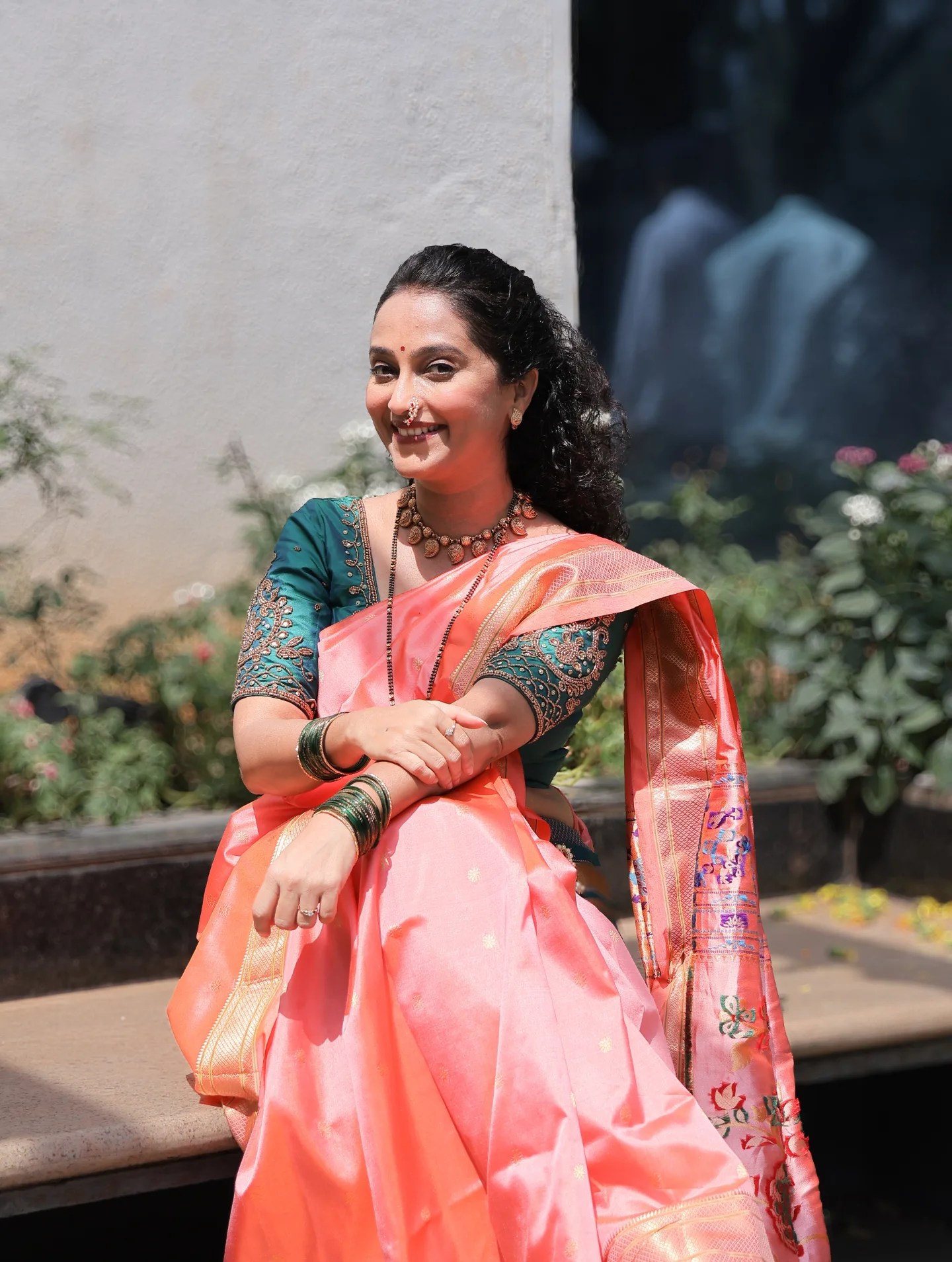 Rujuta Deshmukh Yellow Saree Look