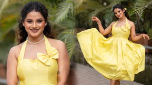 Sakshee Gandhi Yellow One Piece Dress Look