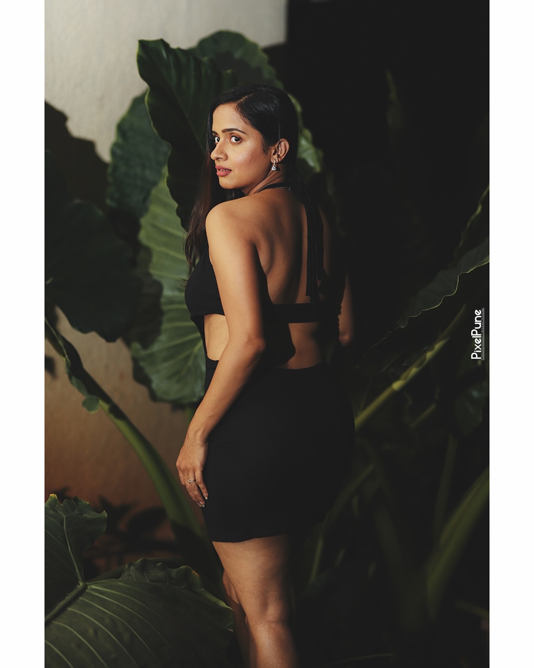 Sanika Banaraswale Black Dress Bold Look