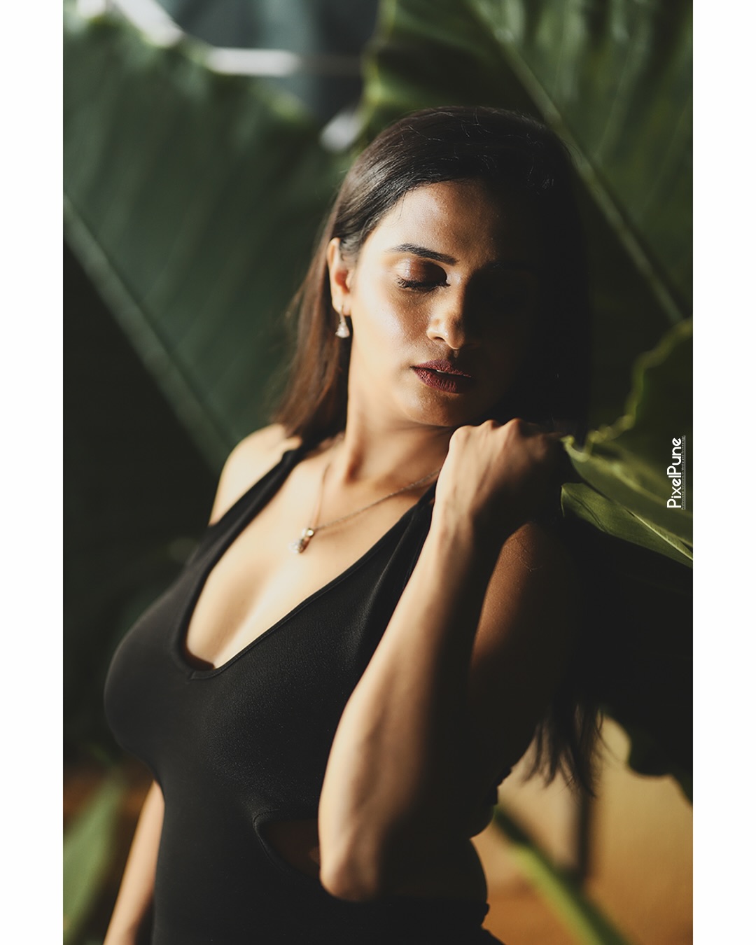 Sanika Banaraswale Black Dress Bold Look