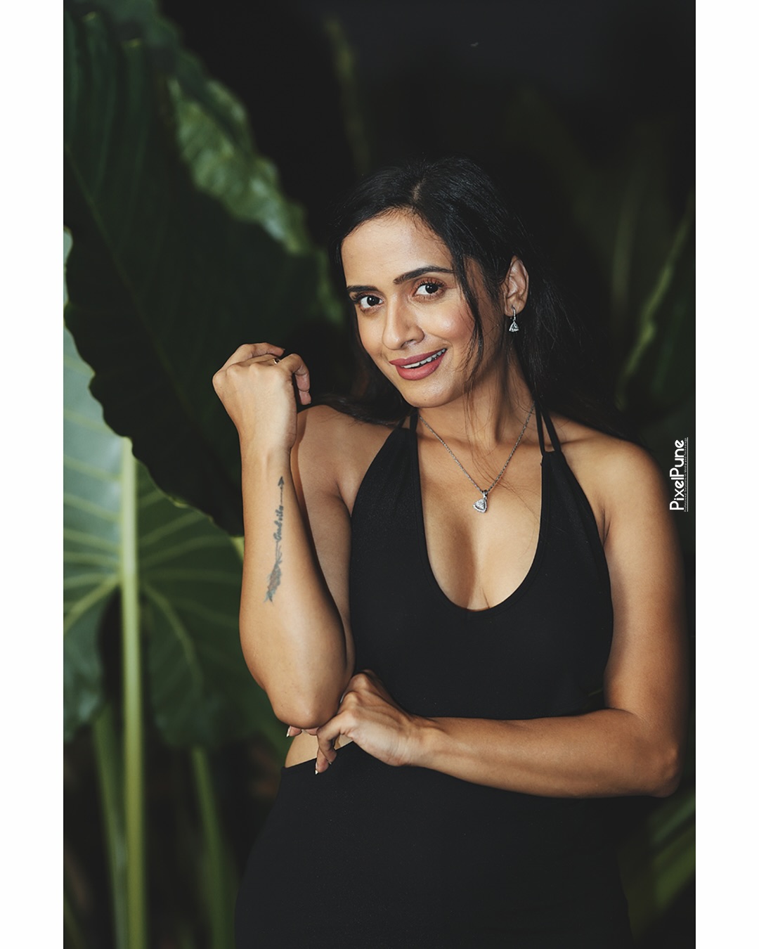 Sanika Banaraswale Black Dress Bold Look