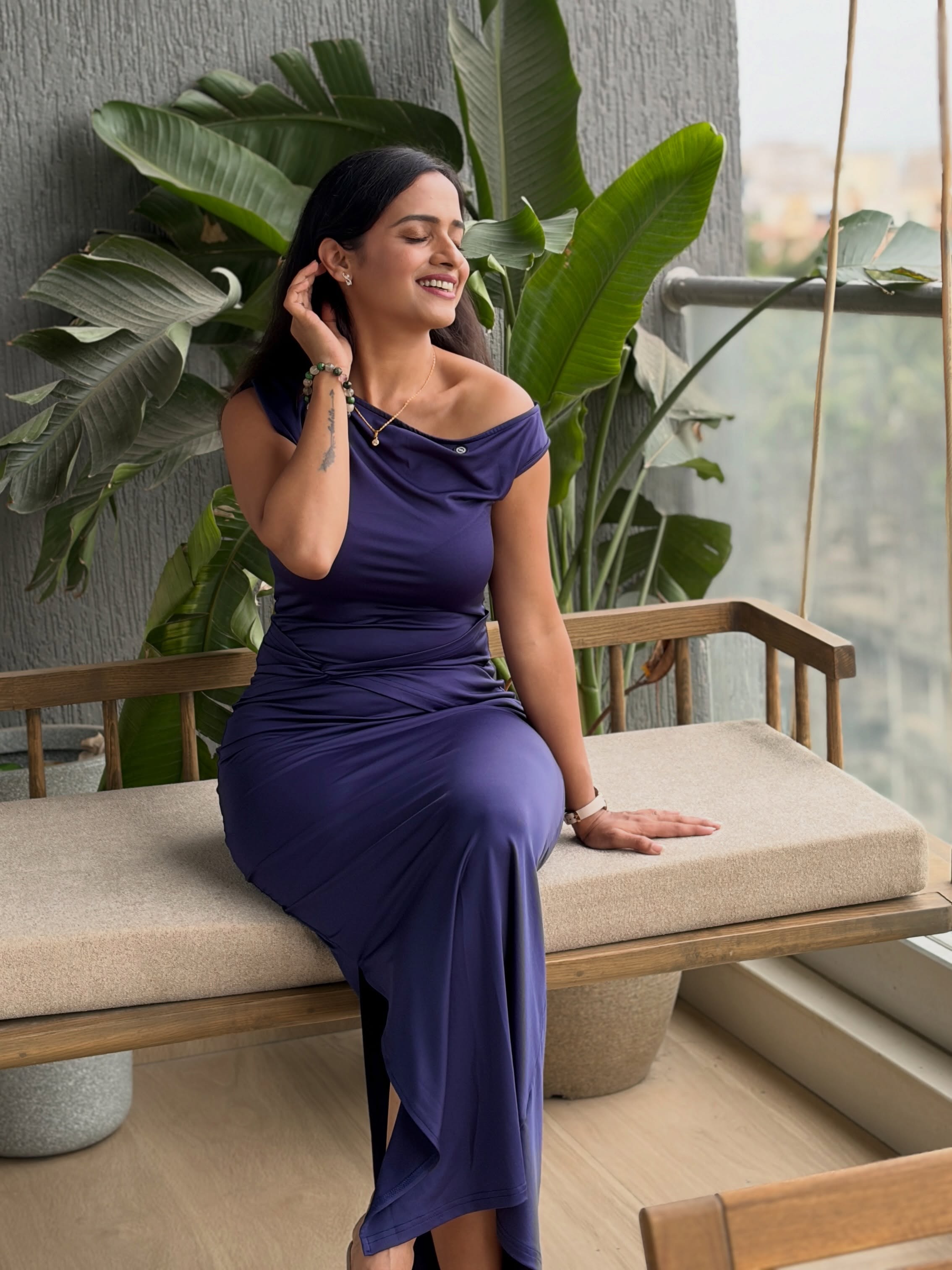 Sanika Banaraswale Black Dress Bold Look